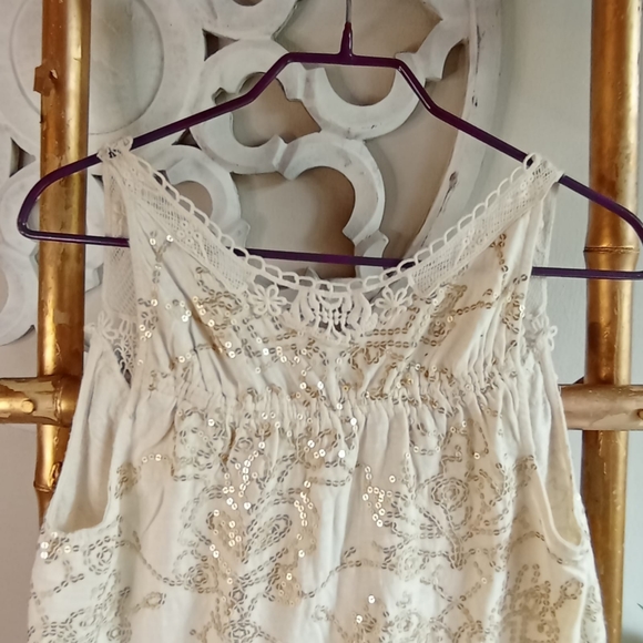 Macrame Sequin Boho Top - Picture 6 of 15